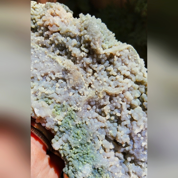 Beautiful Large Multi-hued Grape Agate Wave Shaped Freeform - Picture 13 of 14